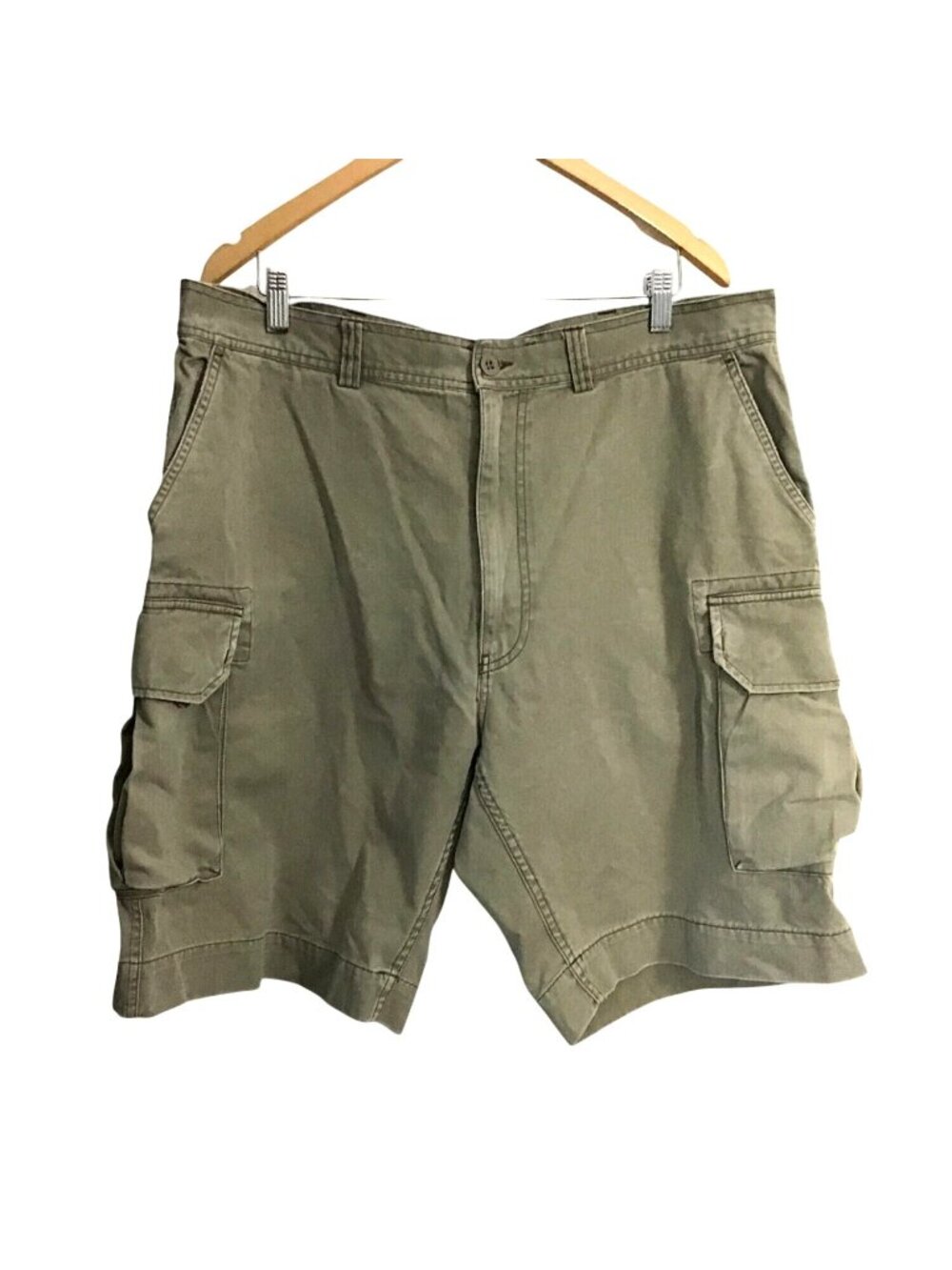 POLO BY RALPH LAUREN MENS KHAKI 100% COTTON CARGO SHORTS SIZE 40